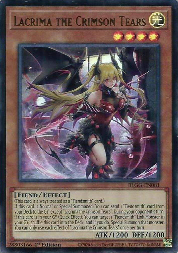 Lacrima the Crimson Tears (BLGG-EN081) (Battles of Legend: Glorious Gallery)