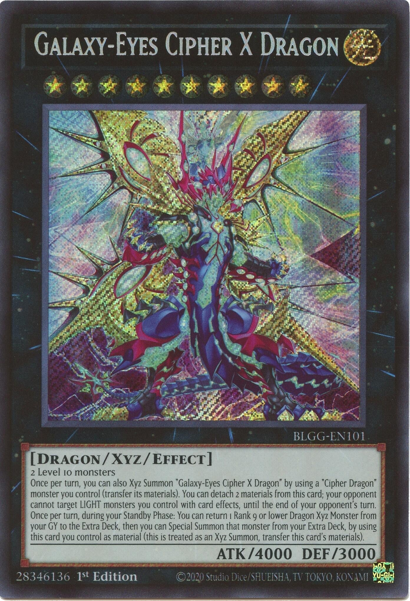 Galaxy-Eyes Cipher X Dragon (BLGG-EN101) (Battles of Legend: Glorious Gallery)