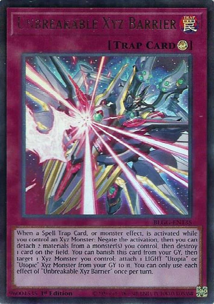 Unbreakable Xyz Barrier (BLGG-EN135) (Battles of Legend: Glorious Gallery)