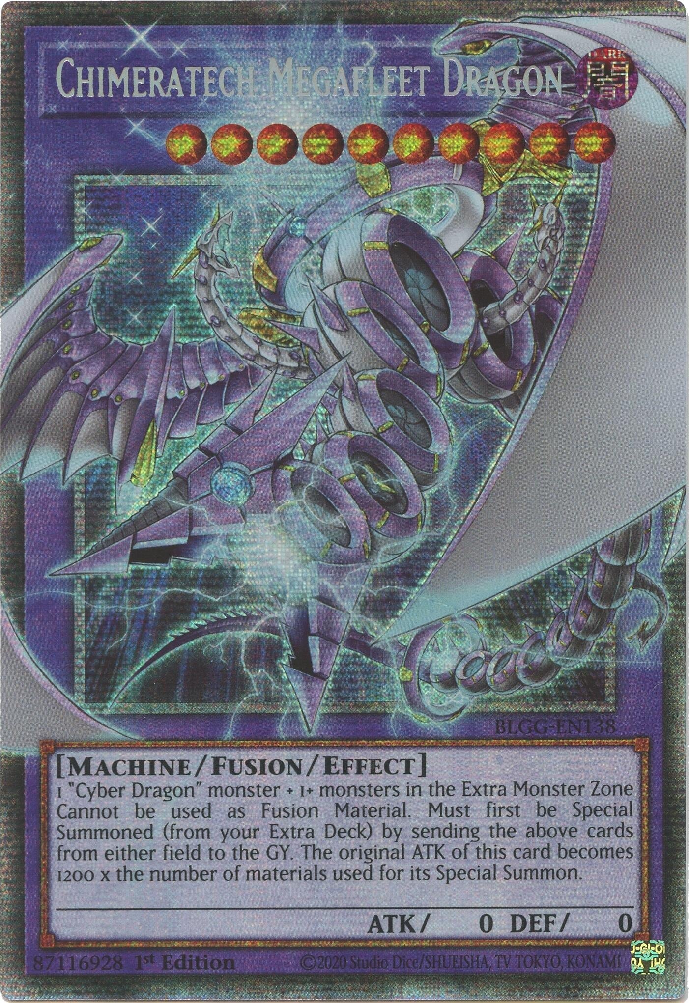 Chimeratech Megafleet Dragon (Starlight Rare) (BLGG-EN138) (Battles of Legend: Glorious Gallery)