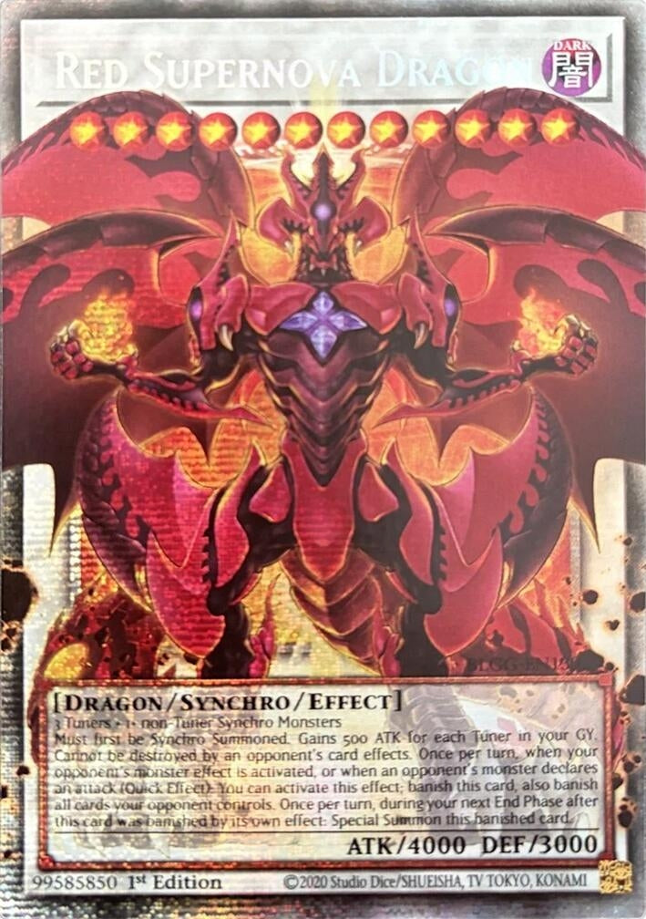 Red Supernova Dragon (Starlight Rare) (BLGG-EN139) (Battles of Legend: Glorious Gallery)