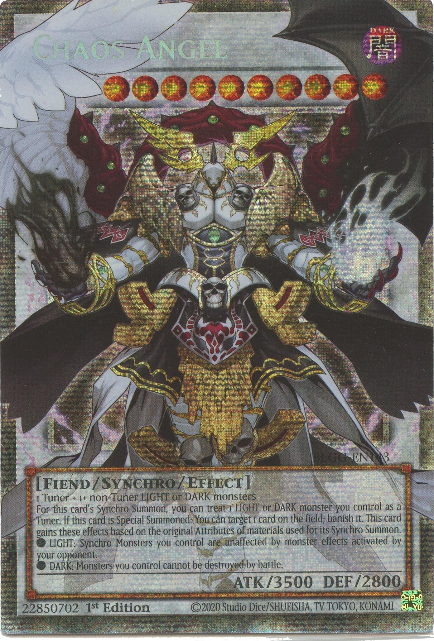 Chaos Angel (Starlight Rare) (BLGG-EN143) (Battles of Legend: Glorious Gallery)
