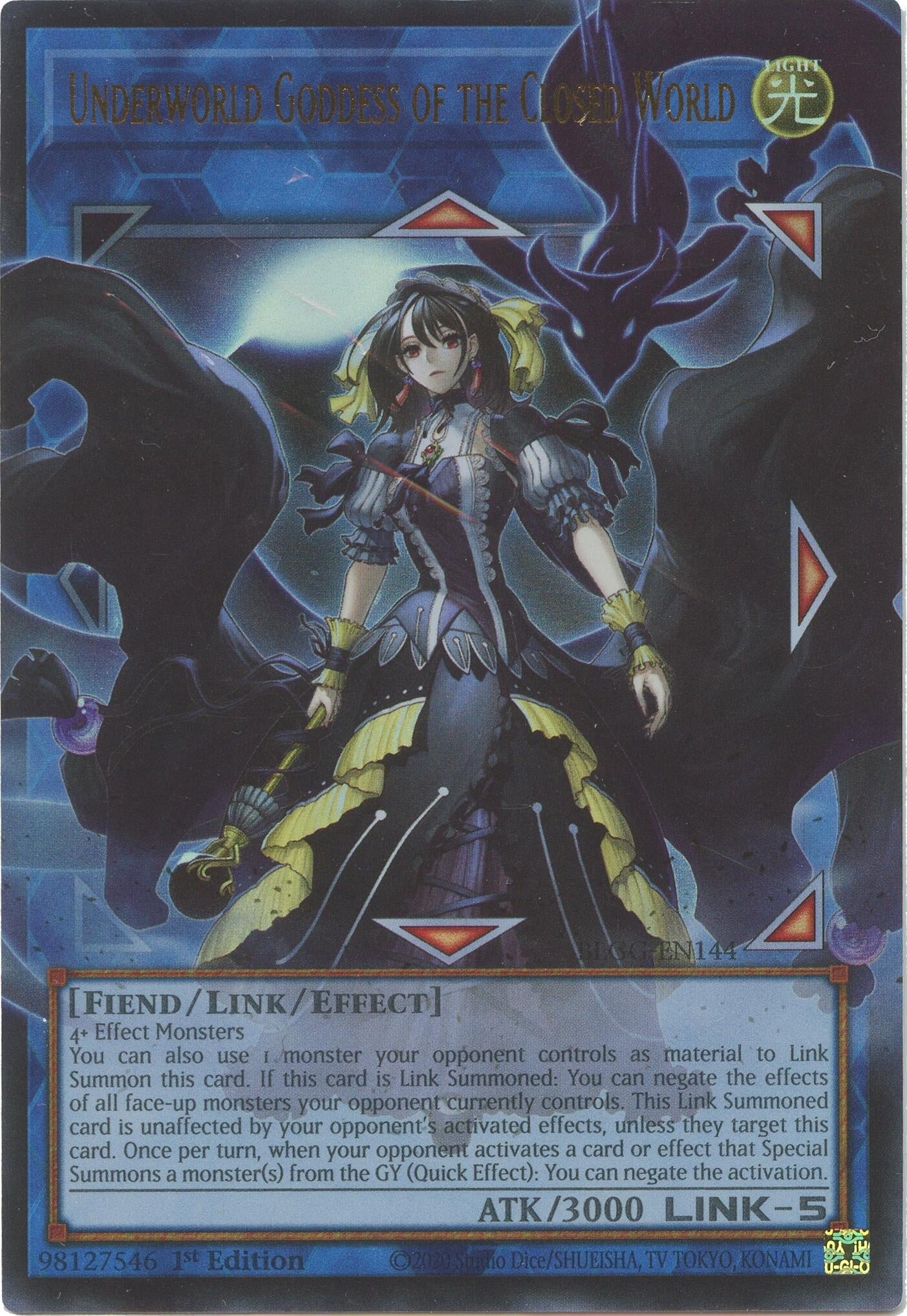 Underworld Goddess of the Closed World (BLGG-EN144) (Battles of Legend: Glorious Gallery)