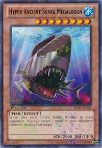 Hyper-Ancient Shark Megalodon (Mosaic Rare) (BP02-EN121) (BP02)