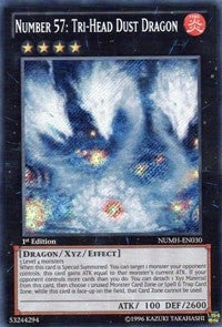 Image for Number 57: Tri-Head Dust Dragon (NUMH-EN030) (NUMH) - YuGiOh