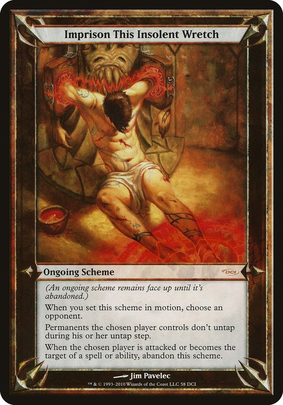 Image for Imprison This Insolent Wretch (WPN & Gateway) (58) (Oversize Cards) - Magic: The Gathering