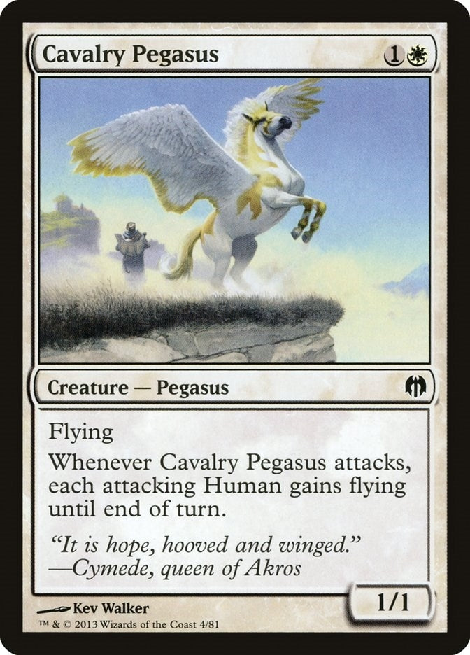 Image for Cavalry Pegasus (4) (Heroes vs. Monsters) - Magic: The Gathering