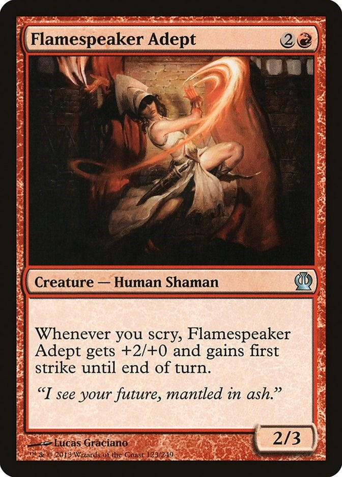 Image for Flamespeaker Adept (123) (Theros) - Magic: The Gathering