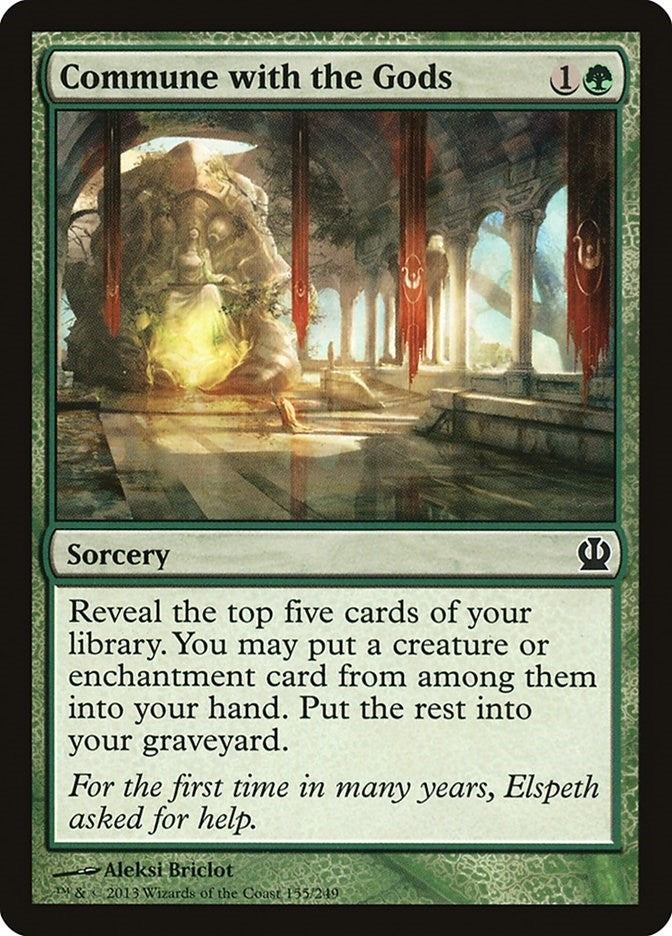 Image for Commune with the Gods (155) (Theros) - Magic: The Gathering