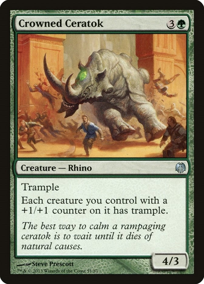 Image for Crowned Ceratok (51) (Heroes vs. Monsters) - Magic: The Gathering