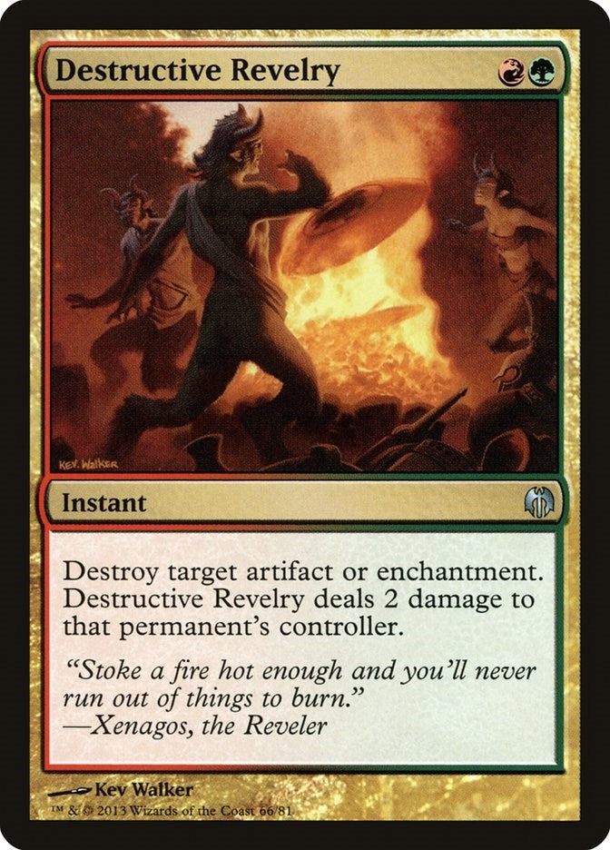 Image for Destructive Revelry (66) (Heroes vs. Monsters) - Magic: The Gathering