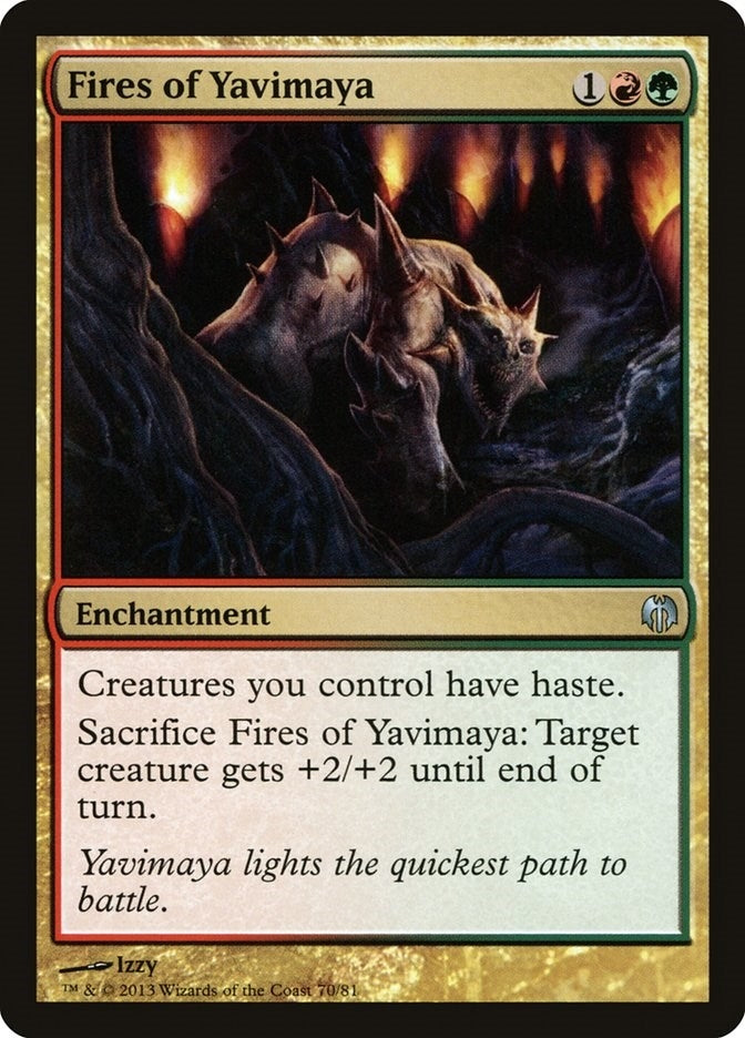 Image for Fires of Yavimaya (70) (Heroes vs. Monsters) - Magic: The Gathering