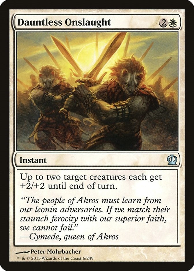 Image for Dauntless Onslaught (6) (Theros) - Magic: The Gathering