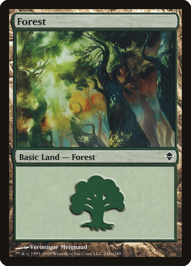 Image for Forest (248a) (248a) (Zendikar) - Magic: The Gathering