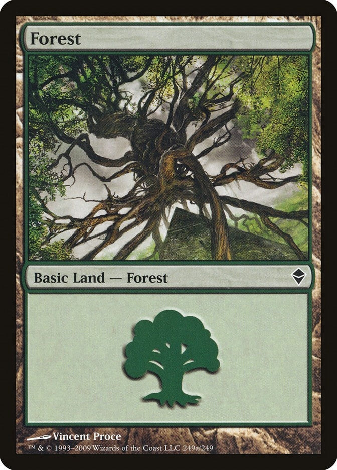 Image for Forest (249a) (249a) (Zendikar) - Magic: The Gathering