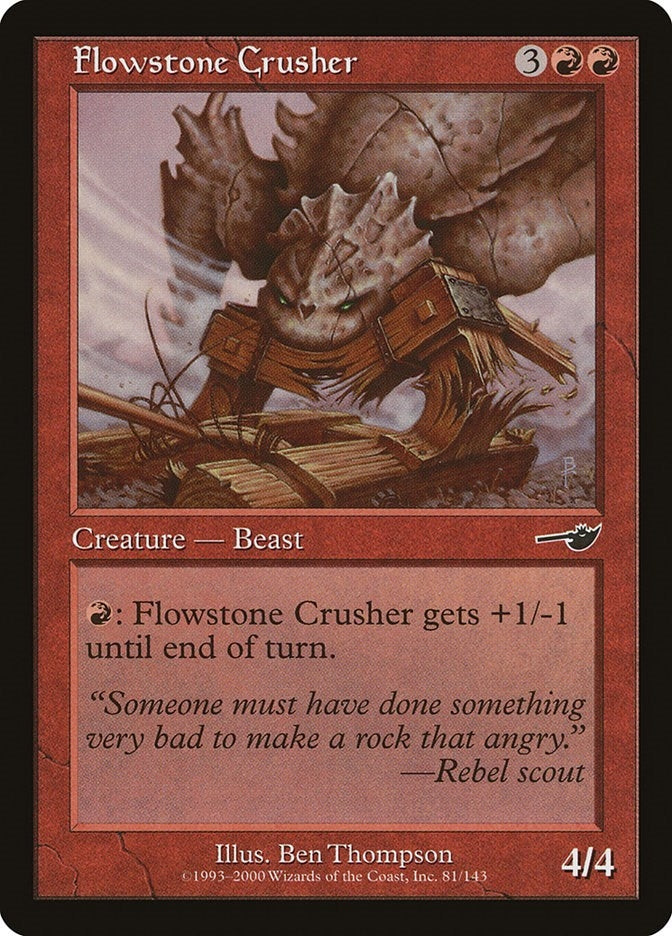 Image for Flowstone Crusher (81) (Nemesis) - Magic: The Gathering