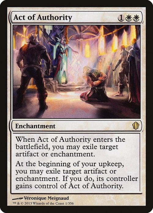 Image for Act of Authority (1) (Commander 2013) - Magic: The Gathering