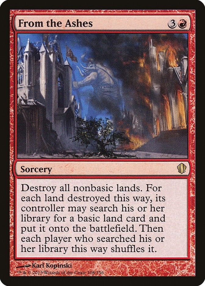 Image for From the Ashes (108) (Commander 2013) - Magic: The Gathering
