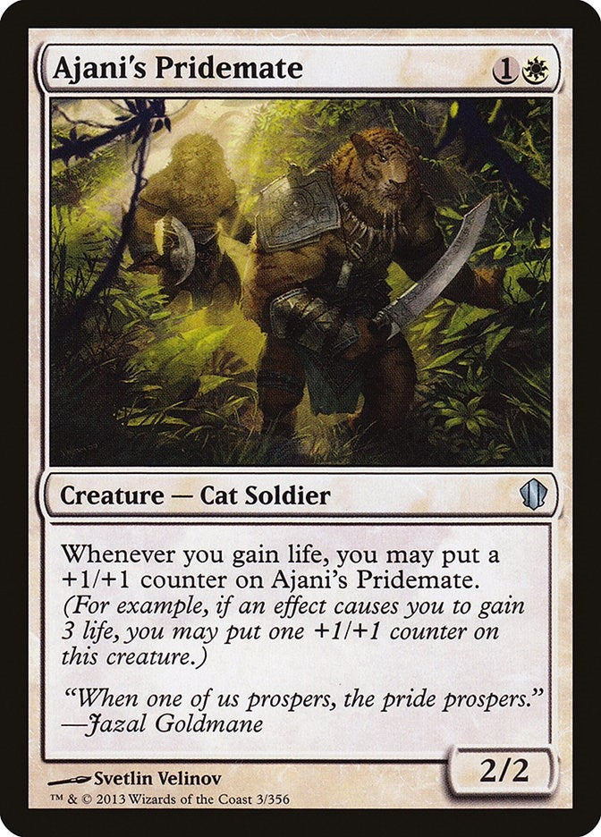 Image for Ajani's Pridemate (3) (Commander 2013) - Magic: The Gathering