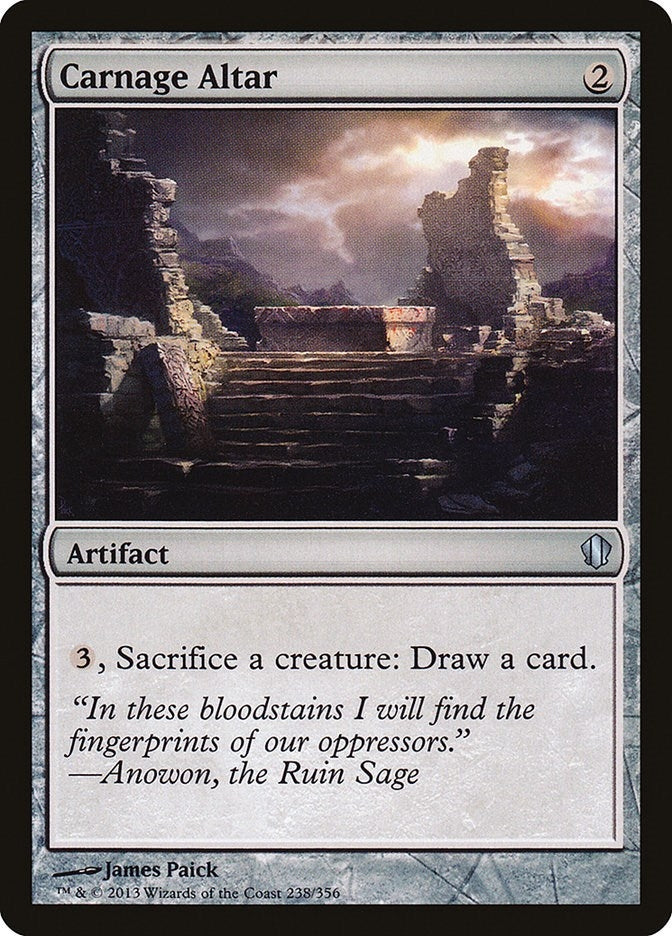 Image for Carnage Altar (238) (Commander 2013) - Magic: The Gathering