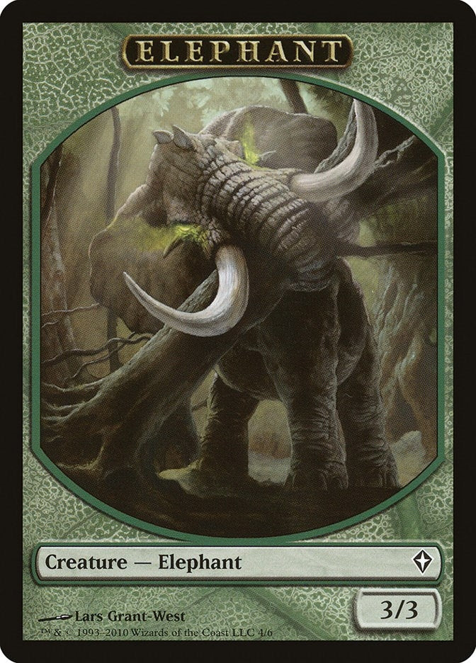 Image for Elephant Token (4) (Worldwake) - Magic: The Gathering