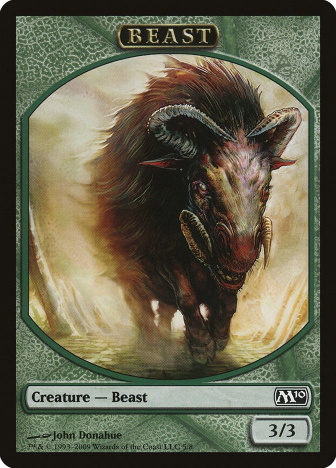 Image for Beast Token (5) (Magic 2010 (M10)) - Magic: The Gathering