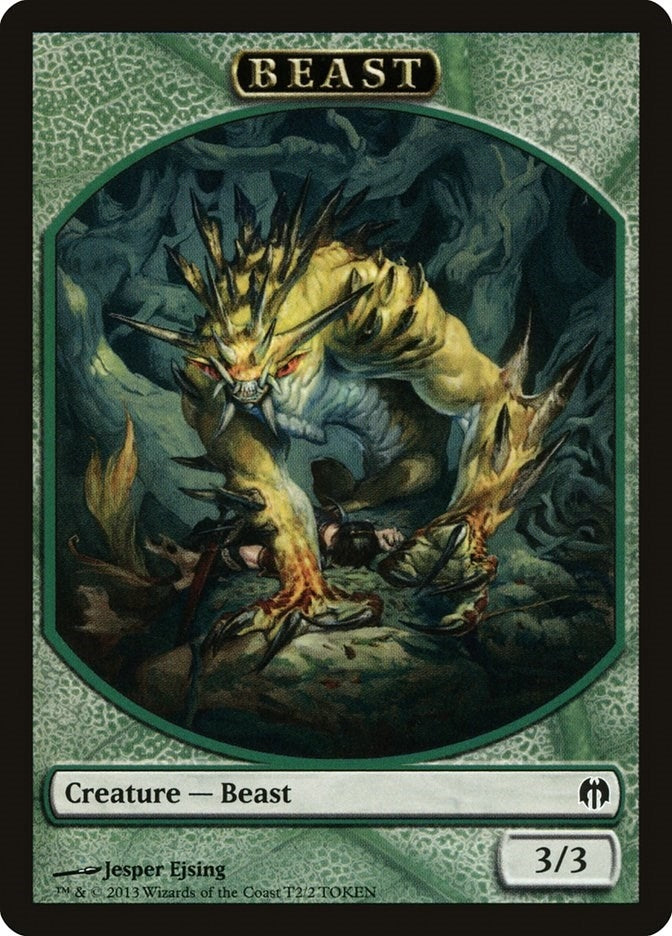 Image for Beast Token (T2) (Heroes vs. Monsters) - Magic: The Gathering