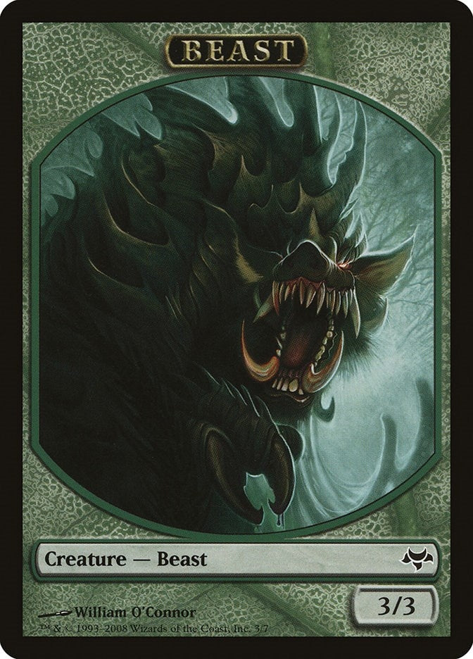 Image for Beast Token (3) (Eventide) - Magic: The Gathering