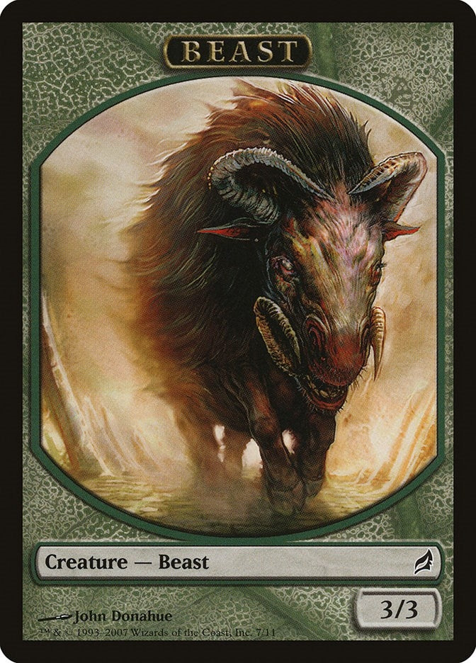 Image for Beast Token (7) (Lorwyn) - Magic: The Gathering