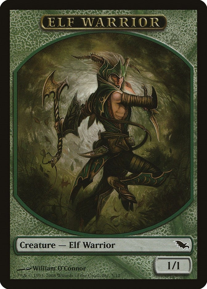 Image for Elf Warrior Token (5) (5) (Shadowmoor) - Magic: The Gathering