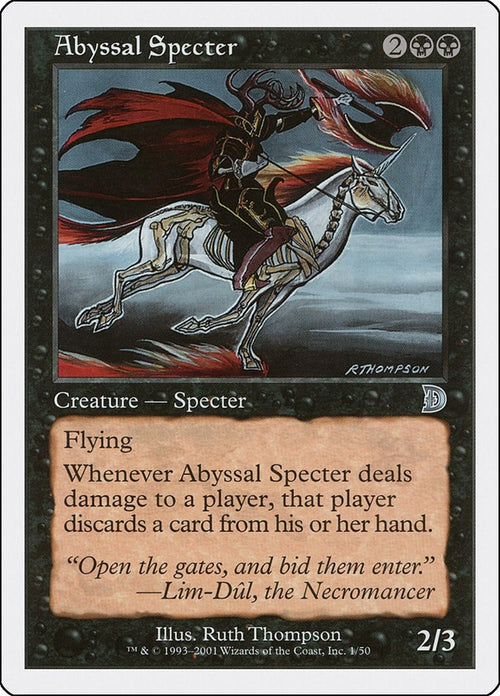 Image for Abyssal Specter (1) (Deckmasters Garfield vs Finkel) - Magic: The Gathering