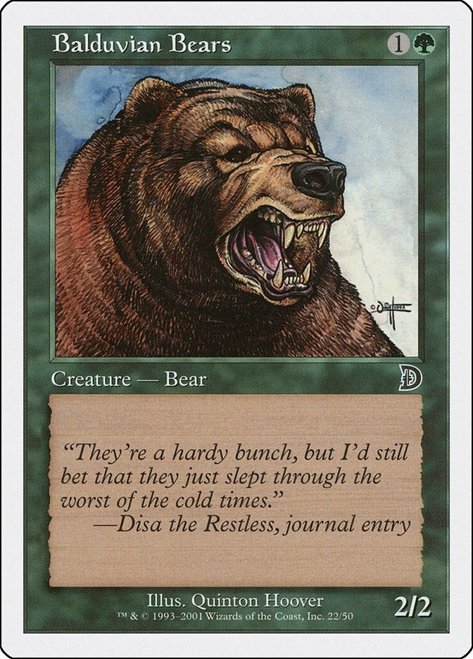 Image for Balduvian Bears (22) (Deckmasters Garfield vs Finkel) - Magic: The Gathering