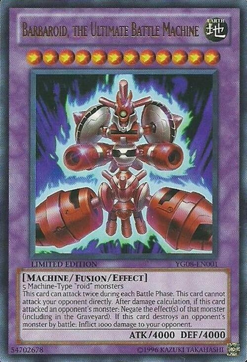 Image for Barbaroid, the Ultimate Battle Machine (YG08-EN001) - YuGiOh