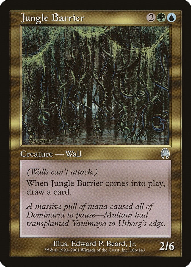 Image for Jungle Barrier (106) (Apocalypse) - Magic: The Gathering