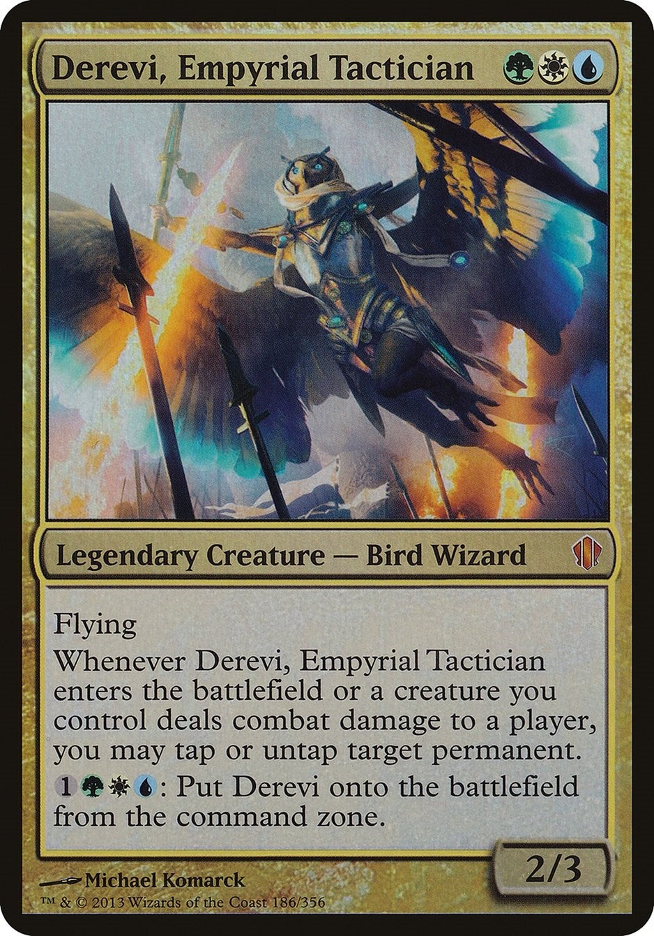 Image for Derevi, Empyrial Tactician (Commander 2013) (186) (Oversize Cards) - Magic: The Gathering