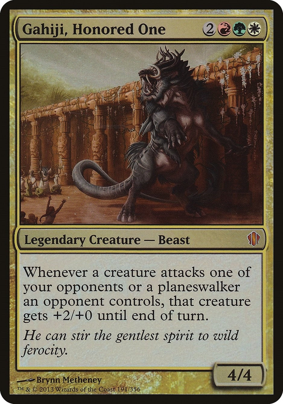 Image for Gahiji, Honored One (Commander 2013) (191) (Oversize Cards) - Magic: The Gathering
