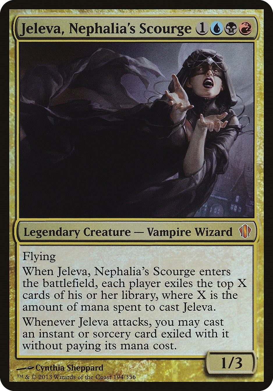 Image for Jeleva, Nephalia's Scourge (Commander 2013) (194) (Oversize Cards) - Magic: The Gathering