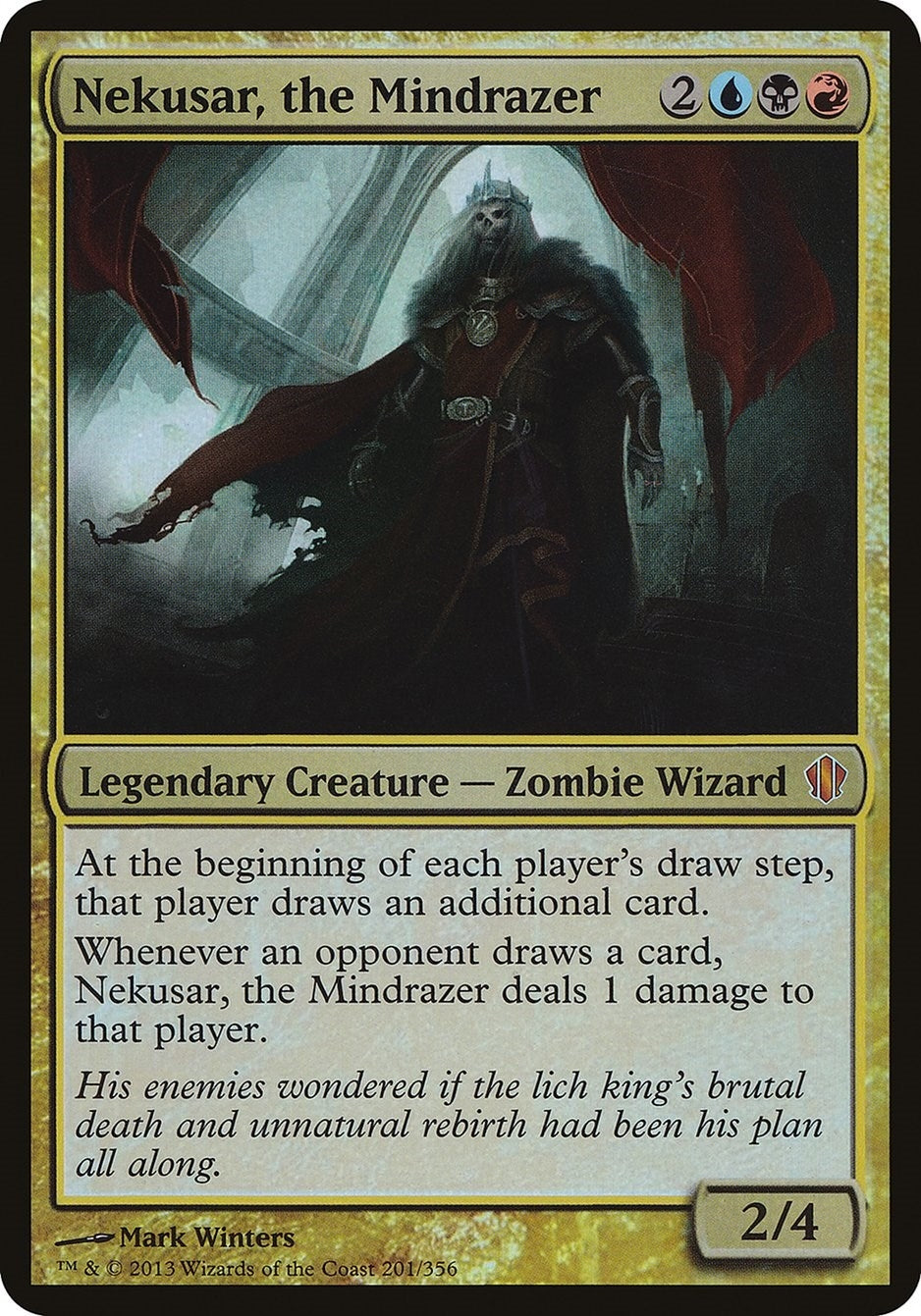 Image for Nekusar, the Mindrazer (Commander 2013) (201) (Oversize Cards) - Magic: The Gathering