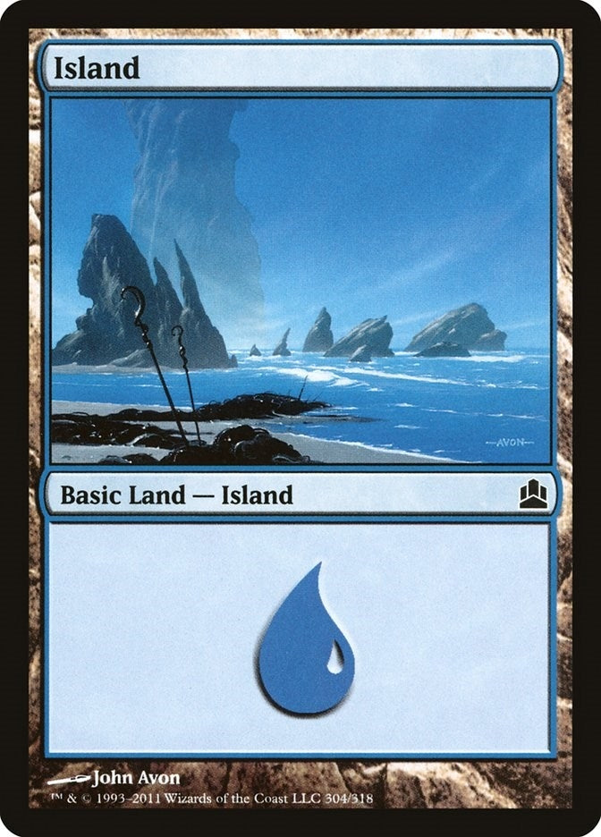 Image for Island (304) (304) (Commander) - Magic: The Gathering