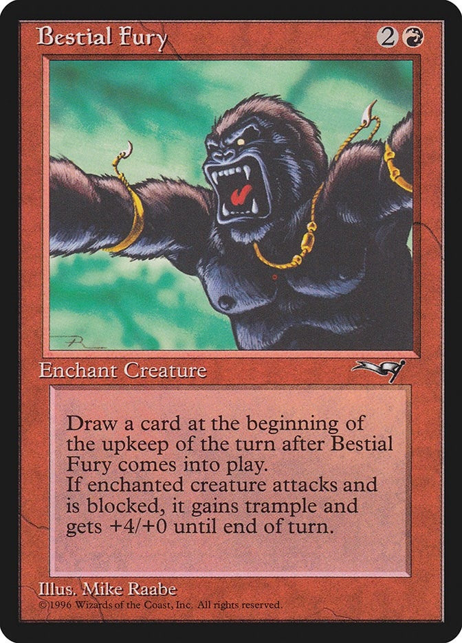 Image for Bestial Fury (Facing Left) (100) (Alliances) - Magic: The Gathering