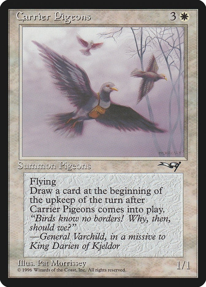 Image for Carrier Pigeons (126) (Alliances) - Magic: The Gathering