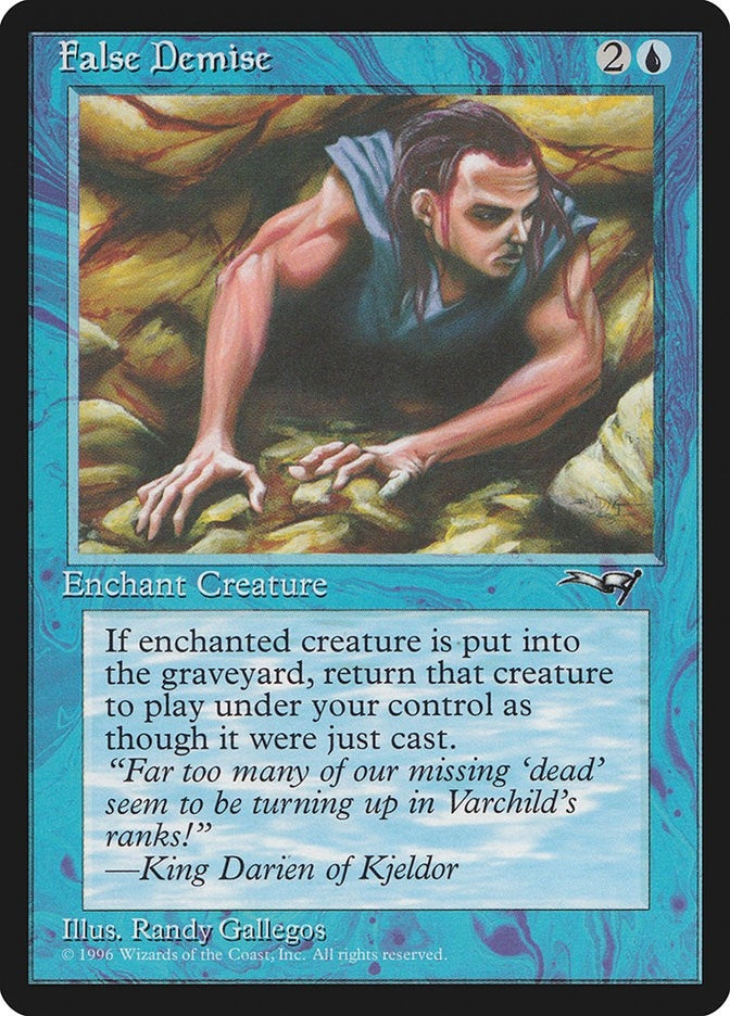 Image for False Demise (Cave-in) (41) (Alliances) - Magic: The Gathering