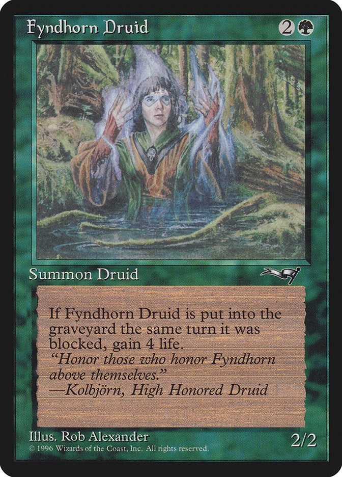 Image for Fyndhorn Druid (Facing Right) (71) (Alliances) - Magic: The Gathering