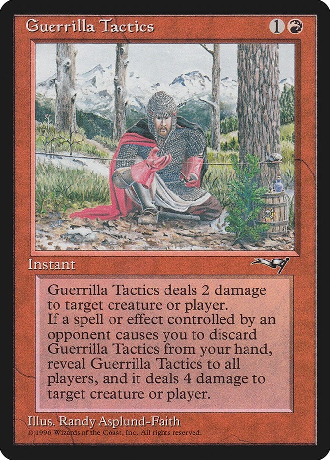 Image for Guerrilla Tactics (Kneeling Knight) (111) (Alliances) - Magic: The Gathering