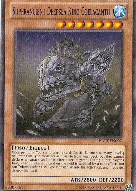 Image for Superancient Deepsea King Coelacanth (Starfoil) (BATT-EN007) (BATT) - YuGiOh