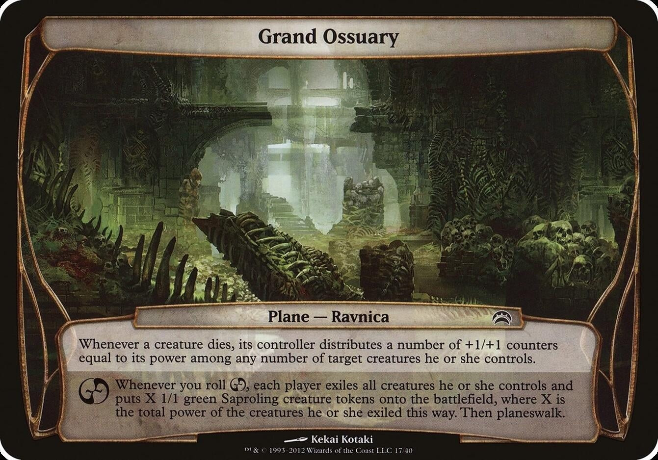Image for Grand Ossuary (Planechase 2012) (17) (Oversize Cards) - Magic: The Gathering