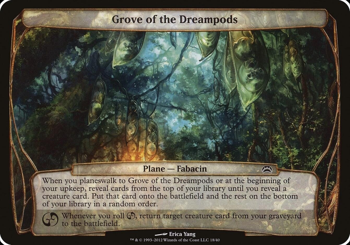 Image for Grove of the Dreampods (Planechase 2012) (18) (Oversize Cards) - Magic: The Gathering