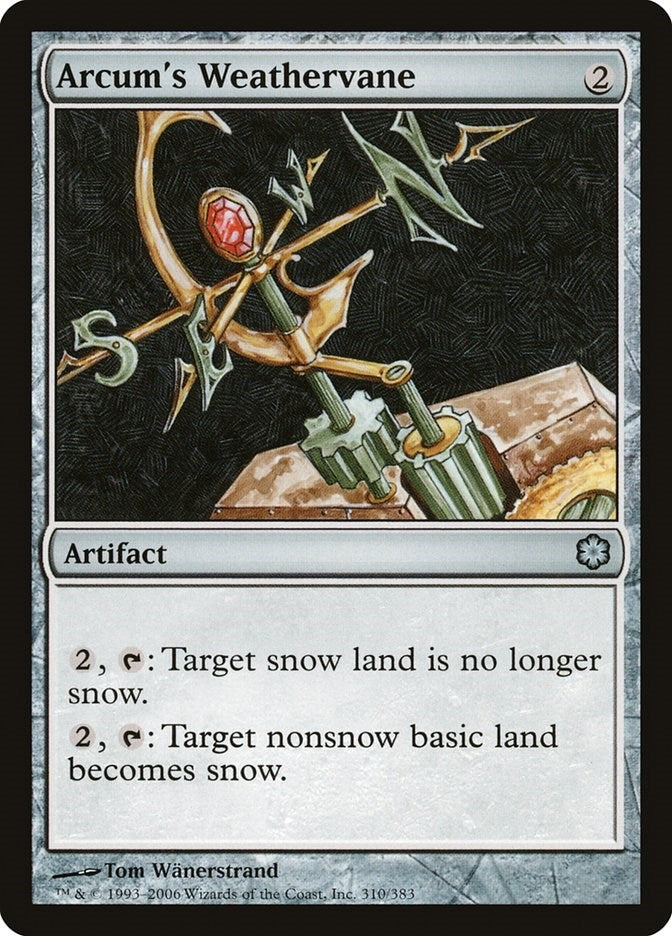 Image for Arcum's Weathervane (310) (Coldsnap Theme Deck Reprints) - Magic: The Gathering