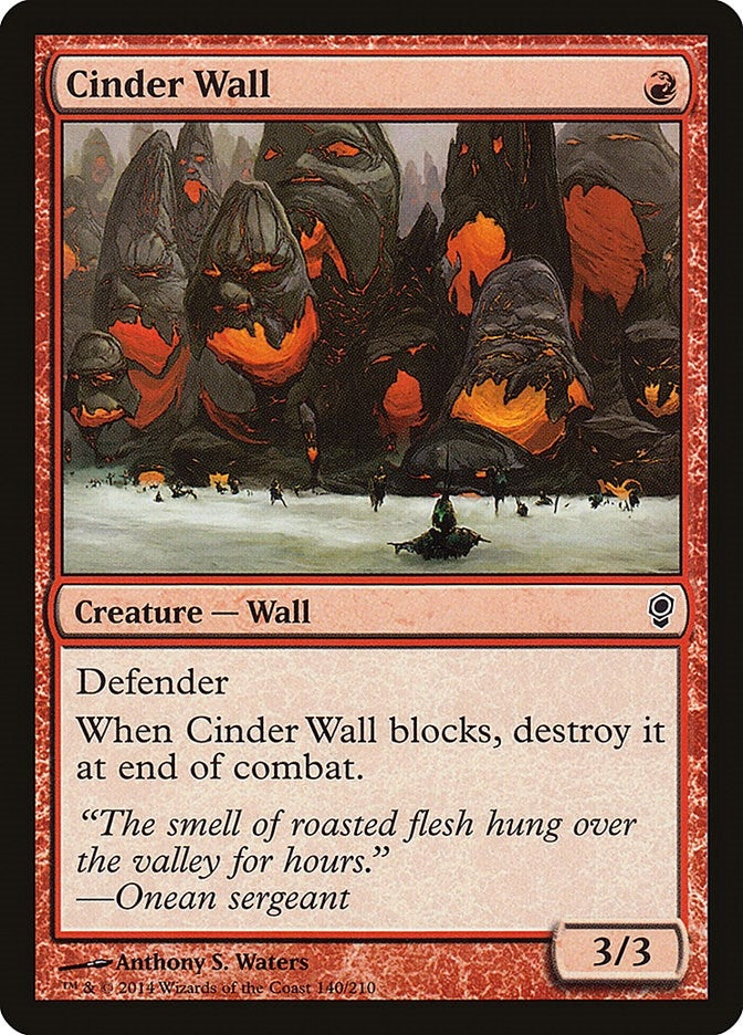 Image for Cinder Wall (140) (Conspiracy) - Magic: The Gathering