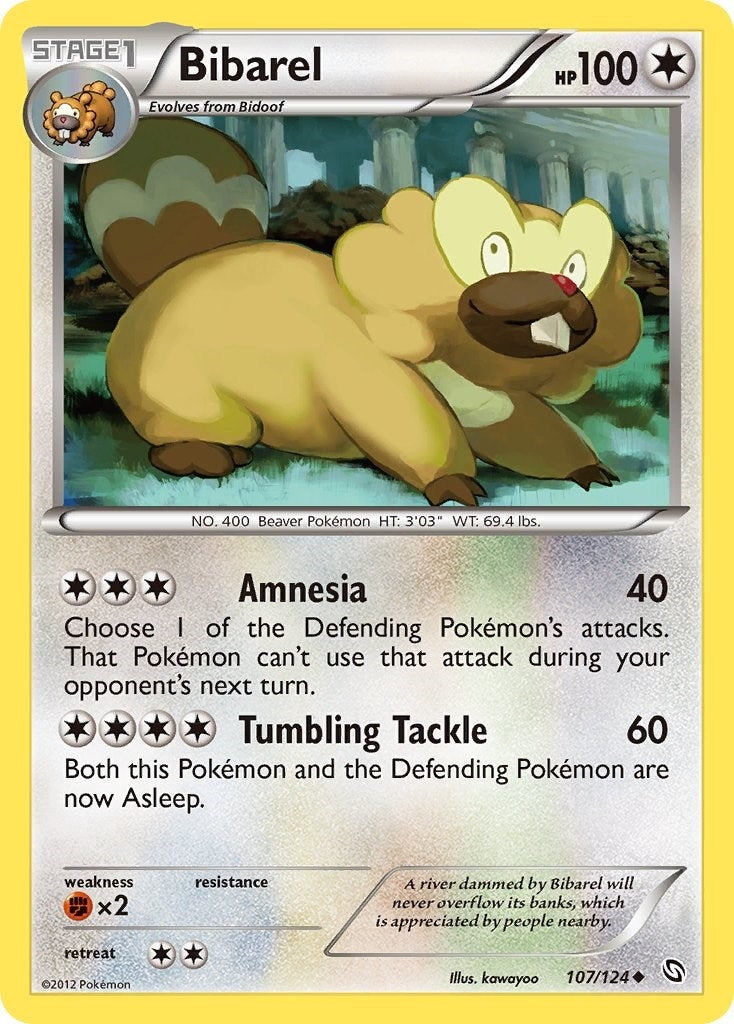 Image for Bibarel (107/124) (DRX) - Pokemon